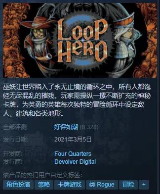 半夜2点买的游戏《Loop Hero》，人是下午2点走的