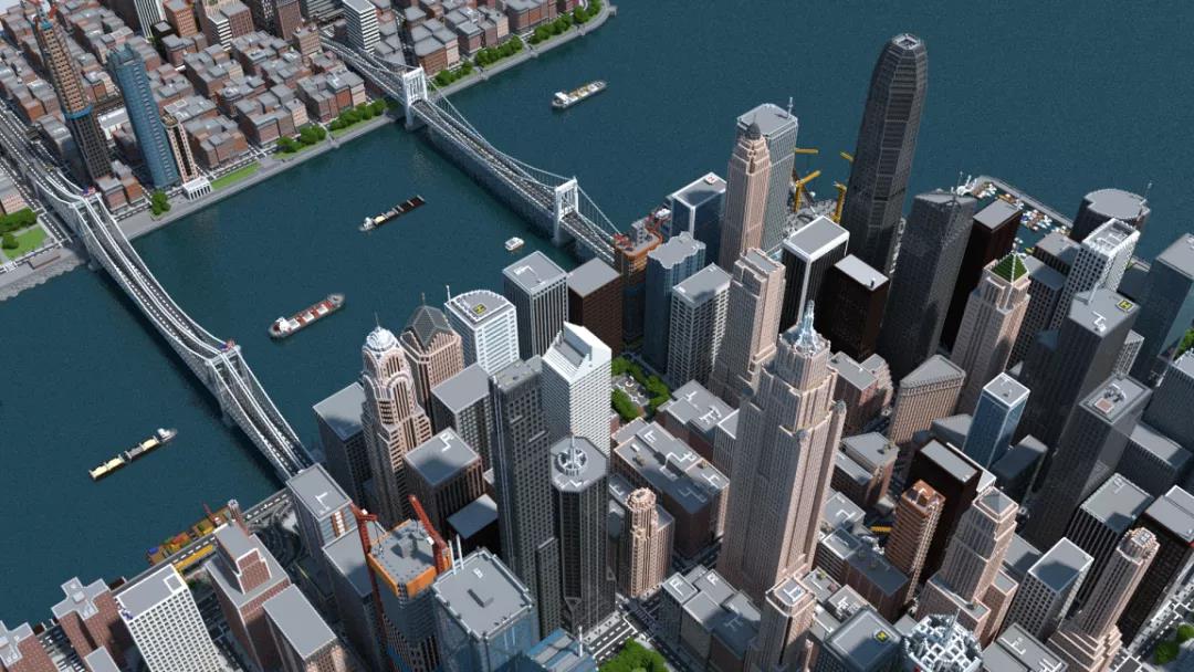 外国玩家用三年时间在《我的世界》中打造了一座“城市：天际线”