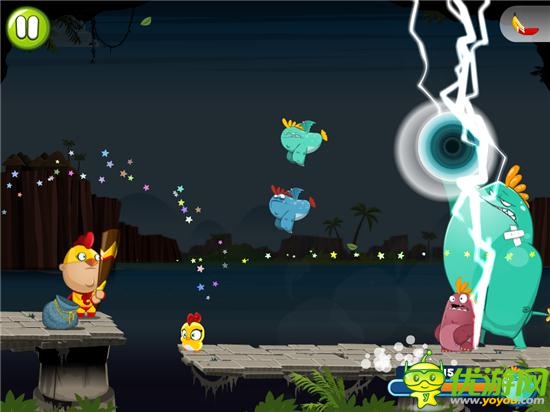 Funtomic发布动作游戏《小鸡超人》小鸡战怪兽