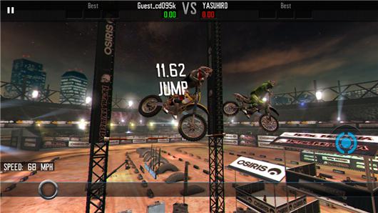 《摩托车越野赛》是移动游戏巨头 Glu Games 最新推出的一款竞技作品