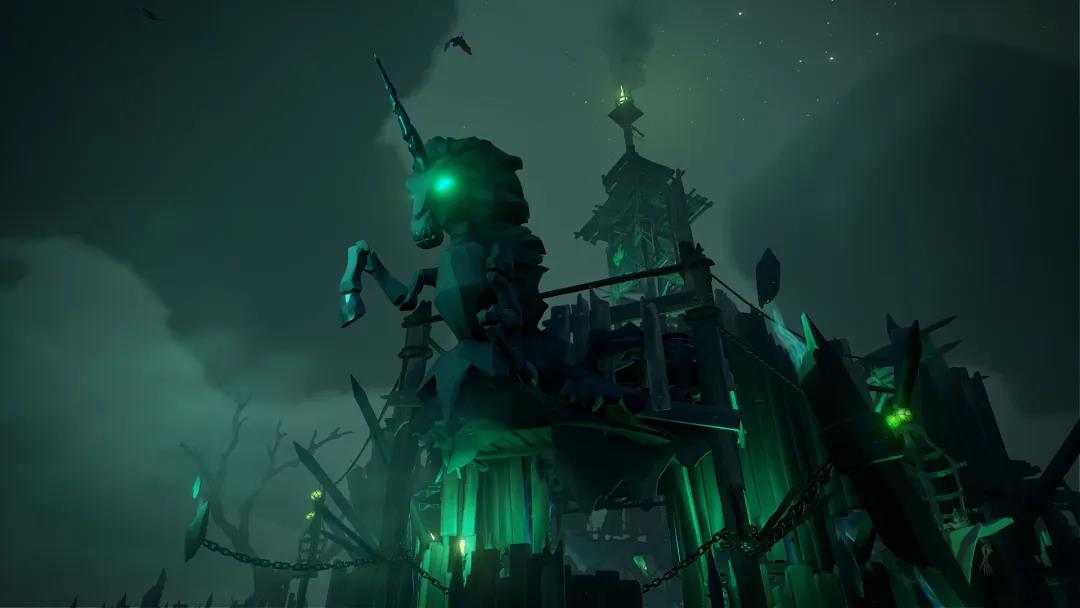 RARE游戏工作室技术高超的将两种画风完美的结合到《盗贼之海》