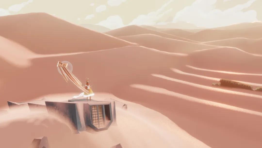 在《风之旅人》中你是徘徊在无尽沙海之中身披斗篷的无名旅者