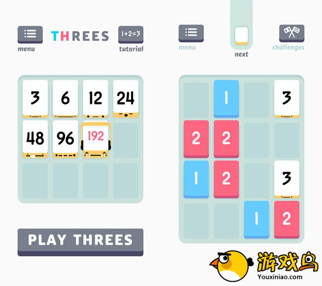 数字游戏《Threes！》玩法超越时代太多，营造良好的氛围
