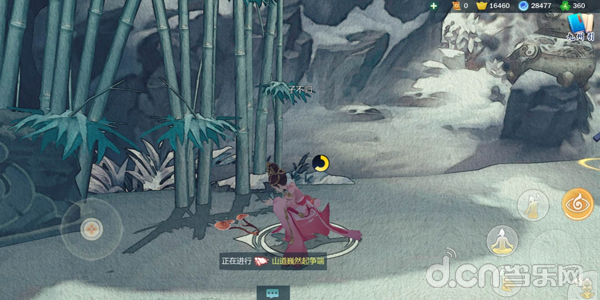 《剑网3：指尖江湖》边做任务边看剧情动画，休闲渡过游戏时光